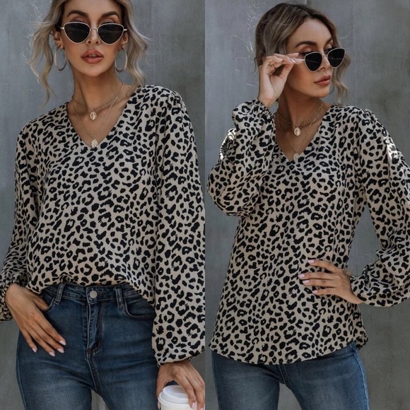 Leopard Print Top - Picture 2 of 8